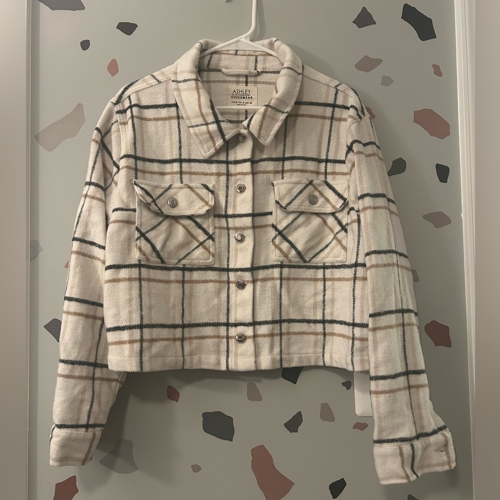 Cropped Fleece Flannel